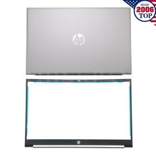 New HP Pavilion 15-EG 15T-EG 15-EH 15Z-EH LCD Back Cover Bezel Hinges Silver US picture
