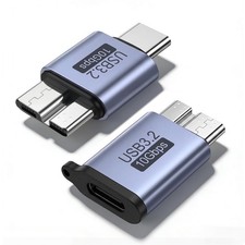 2 PCS USBC To Micro B Adapter USB 3.2 10Gbps TypeC To Micro USB B Male Data picture