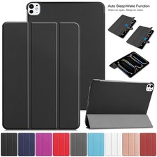 For iPad Pro 11 Inch 13 Inch M4 2024 Slim Smart Folio Leather Stand Case Cover picture