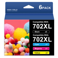 Compatible With 702XL Ink Cartridges for Epson WorkForce WF-3720 WF-3730 3725 picture