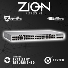 Cisco C9300L-48P-4G-E Catalyst 9300L Series 48port PoE Network Switch picture