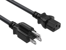 12ft NEMA 5-15P to C13 Shielded Heavy Duty Universal Power Cord, 18 AWG, 10A/... picture