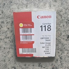 Canon Genuine 118 Yellow Toner Cartridge Compatible with MF720 Series, picture