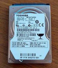 Toshiba 500GB MK5076GSX HDD2J93  SATA 2.5 Hard Drive 645215-001 picture