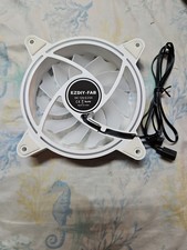EZDIY-FAB White Moonlight 120Mm RGB PWM Case Fan with RGB PWM Fan Hub,5V Motherb picture