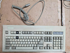Chicony KB-5181 DIN Vintage Computer Keyboard White Alps Switches / Keys Special picture