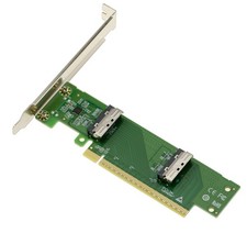 KALEA-INFORMATIQUE PCIe 5.0 To 2 MCIO 8i Card For NVMe M2 M3 U2 U3 SSD picture