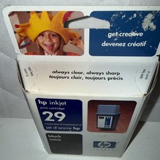 Genuine OEM HP 29 Large Black Ink Cartridge 51629A Expired 2000 Sealed New picture