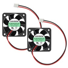 ANVISION 2-Pack 40mm x 10mm DC 12V Brushless Cooling Fan, Dual Ball Bearing, ... picture