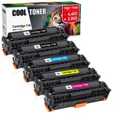 5PK Toner Set fit for Canon 118 ImageClass MF8380cdw MF8580cdw MF8350 MF729Cdw picture