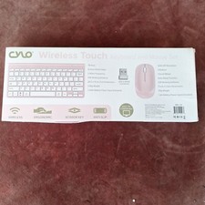 CYLO Plug & Play Wireless Mouse W Keyboard PINK & White Universal PC or MAC Girl picture