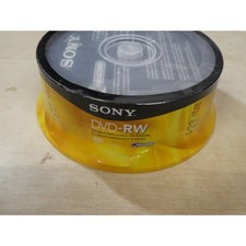 Sony DVD-RW 4.7GB 120min 1x-2x Rewritable Blank Media 25 Pack Spindle AccuCORE picture