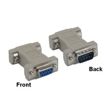 Kentek Null Modem DB9 Male to Female Adapter Molded Connector Serial Port RS-232 picture