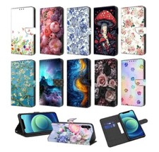 Bird Wolf Cat Rose Card Wallet Cover Case For S9 S8 S10 Plus S7 Edge S10 Lite picture