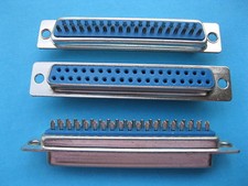 25 pcs D-sub 37 pin Female 2 Rows Solder Type Connector NEW picture
