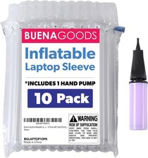 Inflatable Laptop Shipping Bags with Pump, 14-16 in, 10 Pack for Mailing and Mov picture