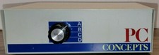 PC Concepts 4 Way Manual Dial Switch DB25 Computer Input-Output ABCD Data Switch picture