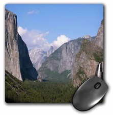 3dRose El Capitan and Bridalveil Falls in Yosemite National Park MousePad picture