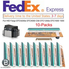 10Pcs Printhead Fits For HID Fargo DTC4000 DTC1500 DTC4500E C50 DTC1000 DTC1250E picture