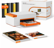 Impresora Fotográfica Bluetooth Portátil con 80 Hojas 4x6 y 3