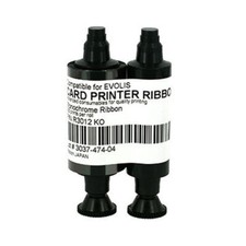 Ribbon For Evolis R3012 ID Card Printers KO Black Mono Ribbon-250 Prints picture
