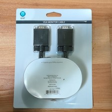 onn. VGA/SVGA Monitor Cable 6 ft Black VGA Male to VGA Male, 1080p picture