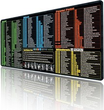 Large Non-slip Office Gaming Mouse Pad Pc Desk Mat with 200+ Keyboard Shortcuts picture