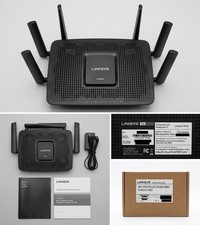 Linksys EA8300 AC2200 Max-Stream Tri-Band Wi-Fi Router MU-MIMO w/ Power & Guides picture