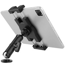 Aluminum Heavy Duty Drill Base Tablet Holder for Car,Tablet Mount for Truck,C... picture