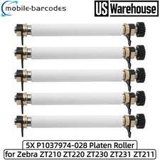 5X P1037974-028 Platen Roller for Zebra ZT210 ZT220 ZT230 ZT231 ZT211 Printer picture