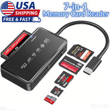 7 in 1 USB 3.0 Type C Card Reader SD Micro SD TF OTG Memory Adapter PC Laptop US picture