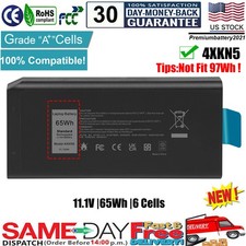 ✅4XKN5 CJ2K1 Battery for Dell Latitude 5404 7404 7414 5414 Rugged Extreme 65Wh picture