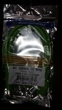Lot of 15 Micro Connectors 6ft 18AWG 10A Power Cord M05-113ULG Green picture