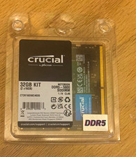 Crucial 32GB (2x16GB) DDR5-5600 262-Pin SO-DIMM RAM CT2K16G56C46S5 picture