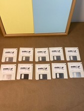Enable/OA Version 4.0 Learn 10 Disk 3.5 Floppy Set Vintage DOS Software 1990 picture