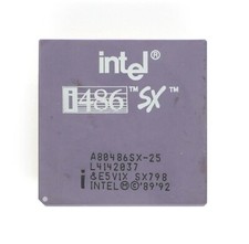 Socket 1 Processor - Intel 80486 SX-25 - SX798 - 80486 - TESTED - NO TARIFF  picture