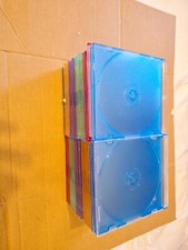 25 Pack CD/ DVD Neon Slim Line Jewel Cases Storage KHypermedia Brand New Sealed  picture