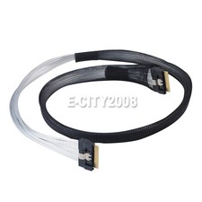 SFF-8654 8i Slim SAS to SFF-8654 8i SAS Cable 80CM picture