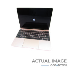 2017 Apple MacBook A1534 12” m3-7Y32 1.1GHz 8GB RAM 256GB SSD No AC Pink picture