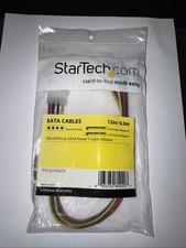 Startech IT PYO2LP4SATA 12in LP4 to 2 SATA Power Y Splitter Cable picture