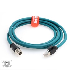 M12 X-coded 8P-RJ45 Gigabit Ethernet Cat7e cable fr cognex 262 cameras wholesale picture
