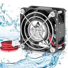 60Mm X 25Mm 12V IP67 Waterproof Cooling Fan 2Pin Dual Ball Bearing picture