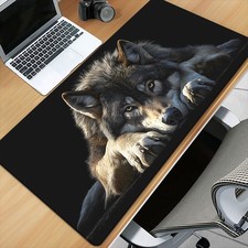 1pc Wolf Patterns HD Printed Pad for Desk, Multi Functional XXL Mousepad, Keyb picture