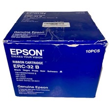 Epson ERC-32B Black Ribbon Cartridge (Lot of 10) TM-H6000 II TM-U675 RP-U420 New picture
