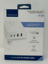 Macbook Pro Charger -Insignia- 140W 4-Port USB and USB-C Desktop Charger Kit picture
