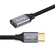 NFHK 10Gbps USB 3.1 Type C USB-C Male to Female Extension Data Cable 100W picture