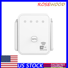 2.4GHz Enhancer Booster 4-Antennas 300M WiFi Extender Repeater Amplifier picture
