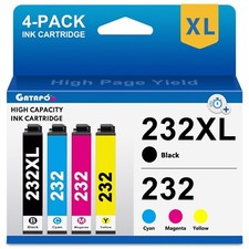 4PK 232XL 232 XL T232XL Ink Cartridges for Epson WF-2930 WF-2950 XP-4200 picture