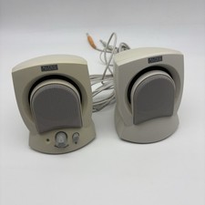 Altec Lansing AVS300 2.0 Wired Multimedia Speakers Beige 3.5mm Volume Control picture