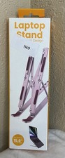 Vivitar Ergonomic Laptop Stand, Light Pink , NEW picture